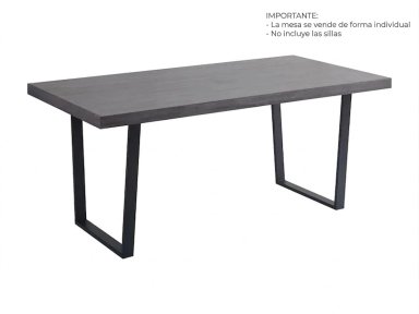MESA COMEDOR RIPLEY HOME MARCELO GRIS 180 X 90 CM - 2