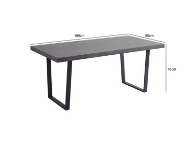 MESA COMEDOR RIPLEY HOME MARCELO GRIS 180 X 90 CM - 3