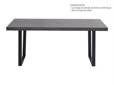 MESA COMEDOR RIPLEY HOME MARCELO GRIS 180 X 90 CM - 4