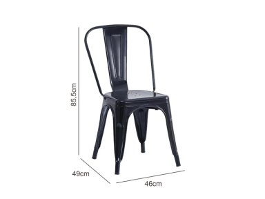 SILLA DE COMEDOR RIPLEY HOME TOLIX NEGRO - 2