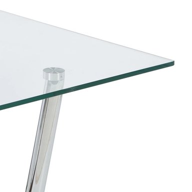 MESA SALA CENTRO ROSEN ISABELLA PLATEADO 70 X 130 CM - 2