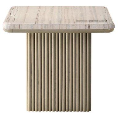 MESA LATERAL MAISON LINETT CELINE BEIGE 70X 70 CM - 5