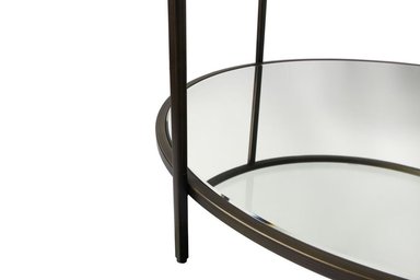 MESA DE CENTRO RIPLEY HOME BRASS ESPEJO 90X90 CM - 5