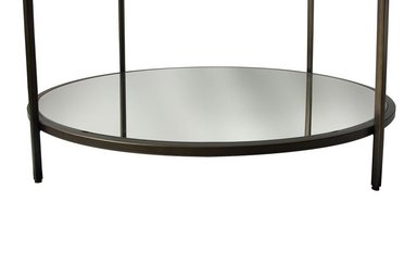 MESA DE CENTRO RIPLEY HOME BRASS ESPEJO 90X90 CM - 6