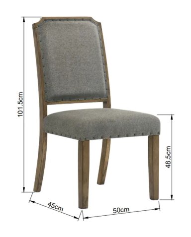 SET X2 SILLAS DE COMEDOR RIPLEY HOME HAGEN MADERA GRIS - 3