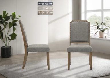 SET X2 SILLAS DE COMEDOR RIPLEY HOME HAGEN MADERA GRIS - 5