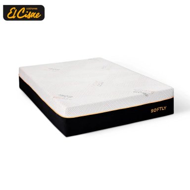 CAMA AMERICANA EL CISNE SOFTLY 2 PLAZAS BLANCO - 5