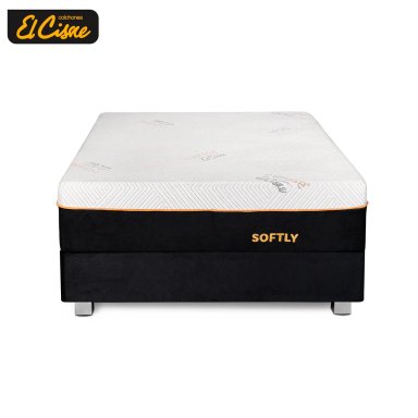 CAMA AMERICANA EL CISNE SOFTLY KING BLANCO - 2