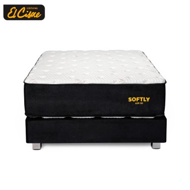 CAMA AMERICANA EL CISNE SOFTLY AIR30 2 PLAZAS BLANCO - 2