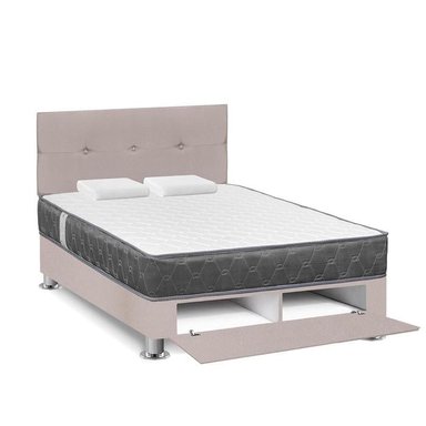 DORMITORIO CAJONES FORLI AQCUA 2 PLAZAS BEIGE + EDREDÓN - 2