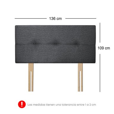 DORMITORIO CAJONES FORLI AQCUA 2 PLAZAS GRIS + EDREDÓN - 7