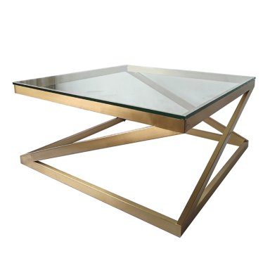 MESA DE CENTRO RIPLEY HOME COYLIN DORADO 87X87 CM - 3