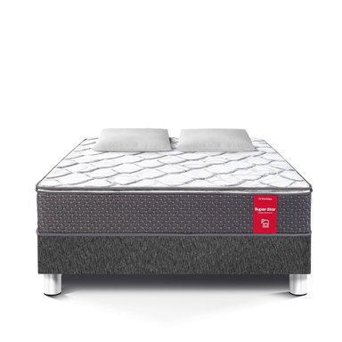 CAMA AMERICANA PARAÍSO SUPER STAR KING CHARCOAL - 3
