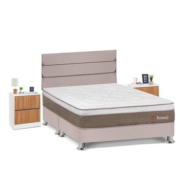 DORMITORIO AMERICANO FORLI BOREAL QUEEN + VELADORES - 2