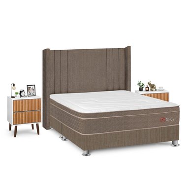 DORMITORIO AMERICANO FORLI SIRIUS KING + VELADORES - 2