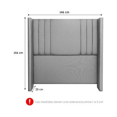 DORMITORIO AMERICANO FORLI GOLDEN 2 PLAZAS + VELADORES - 7