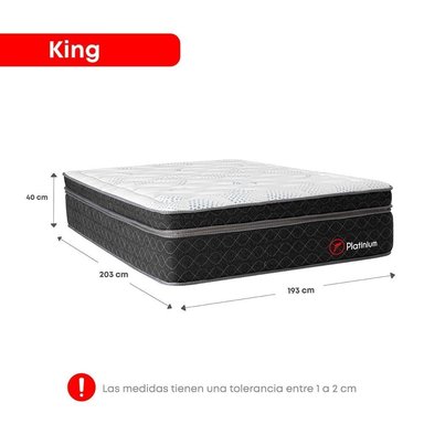 DORMITORIO AMERICANO FORLI PLATINIUM KING + VELADORES - 3