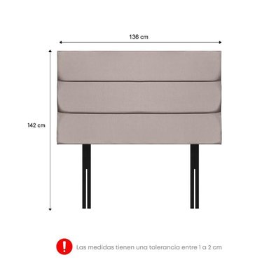 DORMITORIO FORLI BOREAL 2 PLAZAS + VELADORES - 7