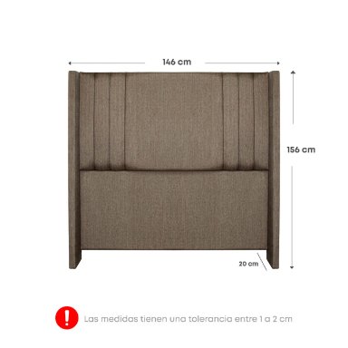 DORMITORIO FORLI GOLDEN 2 PLAZAS + VELADORES - 7