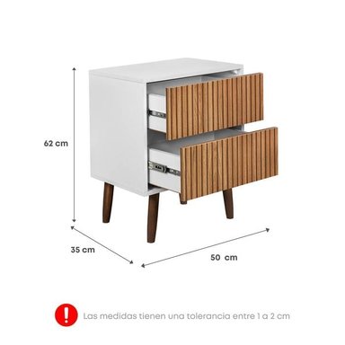DORMITORIO FORLI GOLDEN 2 PLAZAS + VELADORES - 6