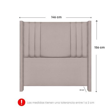 DORMITORIO FORLI GOLDEN 2 PLAZAS + VELADORES - 7