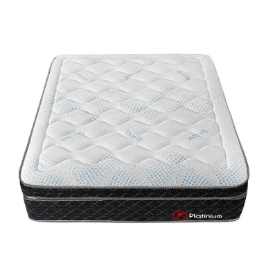 DORMITORIO FORLI PLATINIUM QUEEN CON CAJONES GRIS + VELADORES - 5