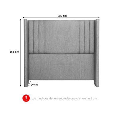 DORMITORIO FORLI PLATINIUM QUEEN + VELADORES - 7