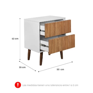 DORMITORIO FORLI PLATINIUM 2 PLAZAS + VELADORES - 6