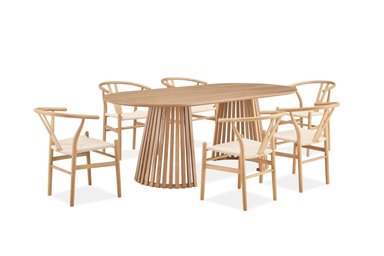 MESA DE COMEDOR MAISON LINETT NANTES NATURAL 100X210 CM - 10