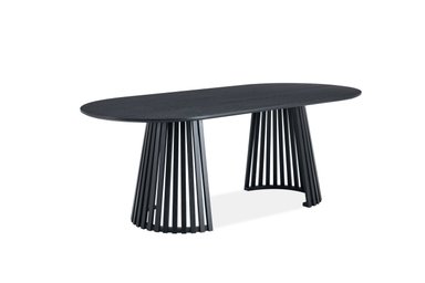 MESA DE COMEDOR MAISON LINETT NANTES NEGRO MATE 100X210 CM - 2