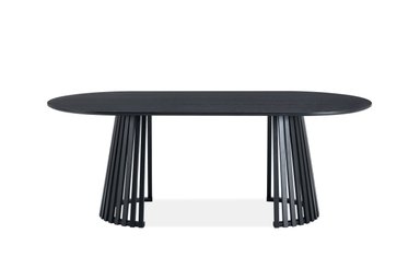 MESA DE COMEDOR MAISON LINETT NANTES NEGRO MATE 100X210 CM - 4
