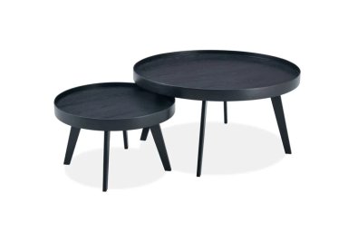 MESA DE CENTRO MAISON LINETT SETX2 POET NEGRO MATE - 2