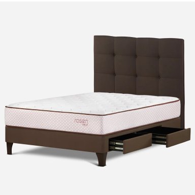 DORMITORIO EUROPEO ROSEN REST 2 PLAZAS CON CAJONES ISSEY - 3