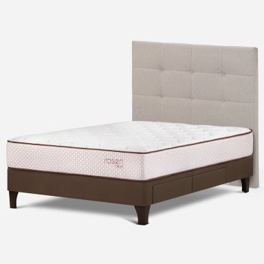 DORMITORIO EUROPEO ROSEN REST 2 PLAZAS CON CAJONES ISSEY - 2