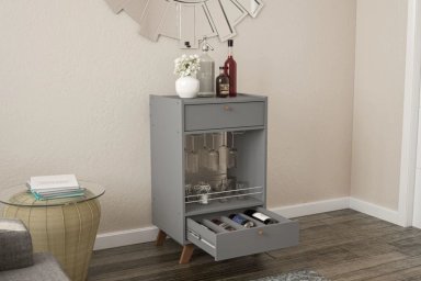 MUEBLE BAR RIPLEY HOME CARACHI MDP GRIS
