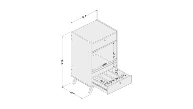 MUEBLE BAR RIPLEY HOME CARACHI MDP GRIS - 3