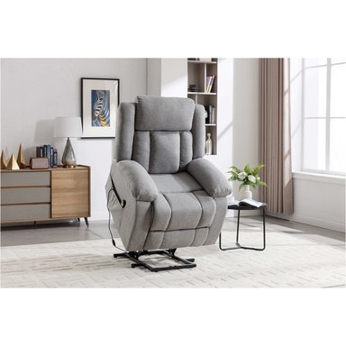 SILLÓN RECLINABLE RIPLEY HOME CON ALZADOR 1 CUERPO GRIS - 2