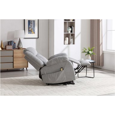SILLÓN RECLINABLE RIPLEY HOME CON ALZADOR 1 CUERPO GRIS - 3