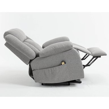 SILLÓN RECLINABLE RIPLEY HOME CON ALZADOR 1 CUERPO GRIS - 9