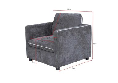 SILLÓN RIPLEY HOME PIPING GRIS - 3