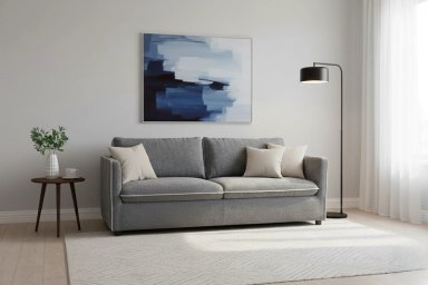 SOFÁ RIPLEY HOME PIPING 3 CUERPOS GRIS