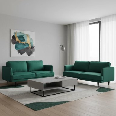 JUEGO DE SALA RIPLEY HOME BILBAO 3-2 CUERPOS VERDE