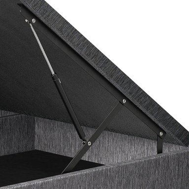 BASE BOXET PARAÍSO DELUXE 2 PLAZAS GRIS - 4