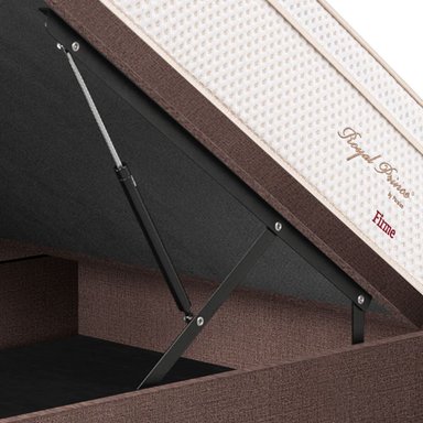 CAMA BOXET PARAISO ROYAL PRINCE QUEEN CHOCOLATE + 2 ALMOHADAS VISCOELÁSTICAS - 4