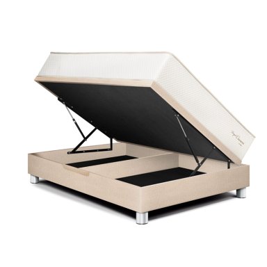 DORMITORIO BOXET PARAÍSO ROYAL CROWN BLOCKS 2 PLAZAS CHAMPAGNE + 2 ALMOHADAS VISCOELÁSTICAS - 2