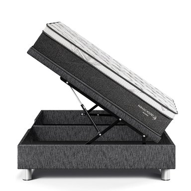 CAMA BOXET PARAISO PARAÍSO POCKET STAR 1.5 PLAZAS CHARCOAL - 3