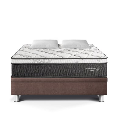 CAMA BOXET PARAISO PARAÍSO POCKET STAR 2 PLAZAS CHOCOLATE - 2