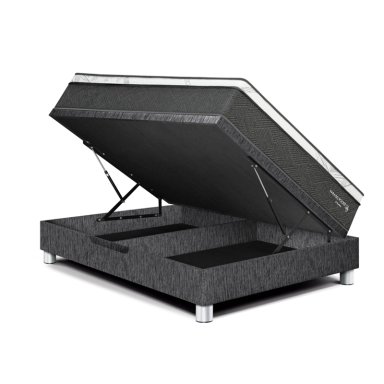 DORMITORIO BOXET PARAÍSO POCKET STAR 2 PLAZAS CHARCOAL - 2