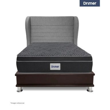DORMITORIO OPORTO DRIMER VENTUS 2PLZ BRETANNA GRIS PLATA - 2