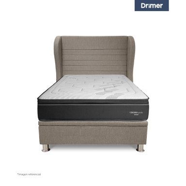 DORMITORIO BOXET DRIMER CROMOPEDIC 2 PLAZAS CABECERA BRETANNA BEIGE - 2